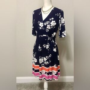 Vince Camuto classic wrap jersey dress